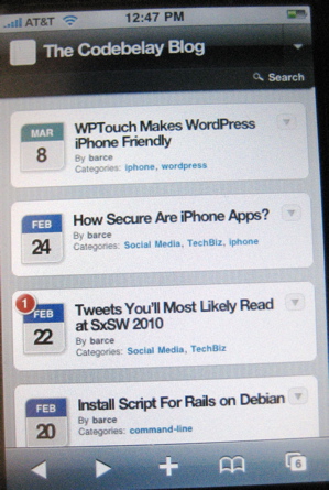 WPTouch Plug-in